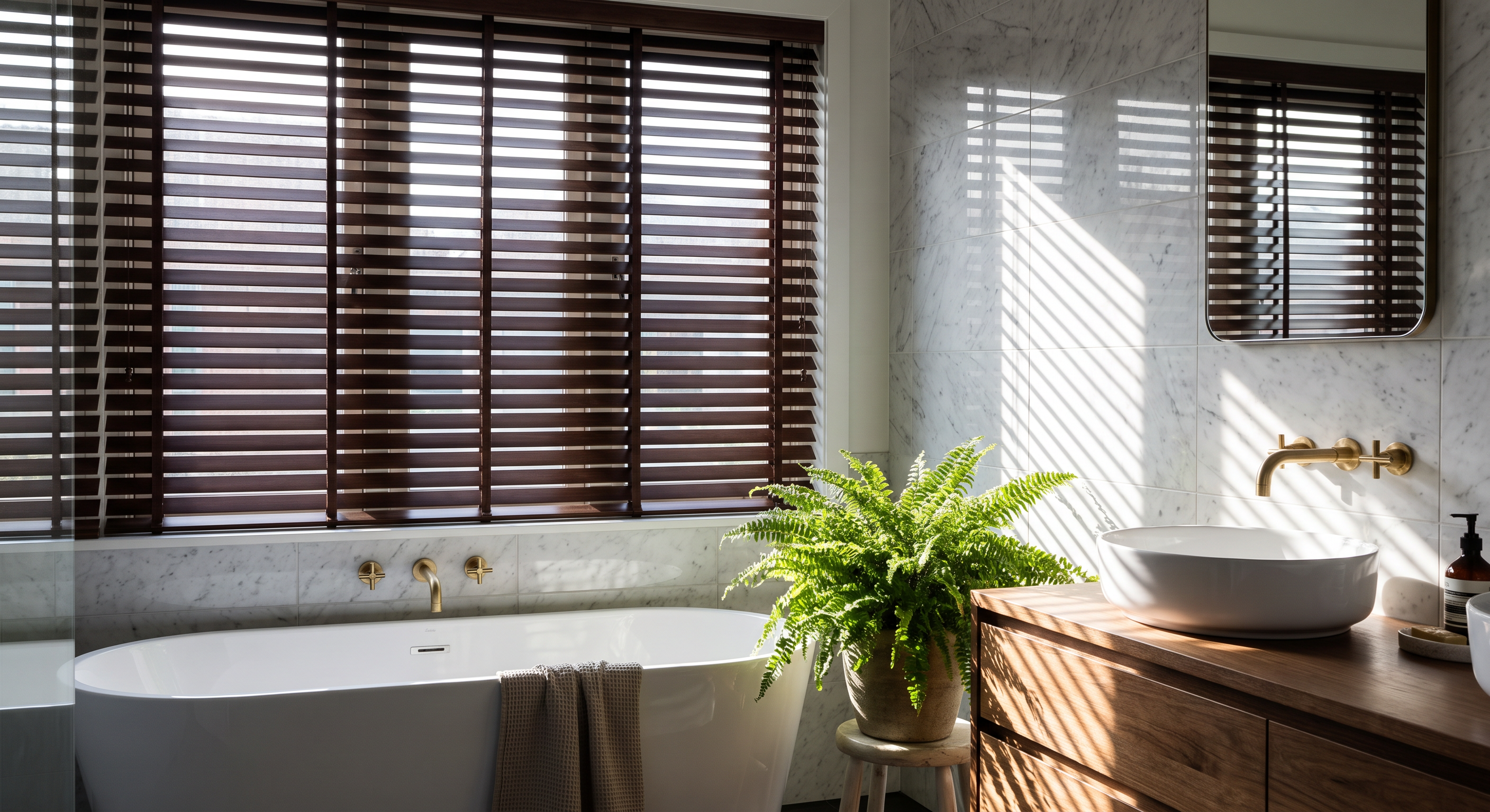 Venetian blind in stylish Derbyshire home